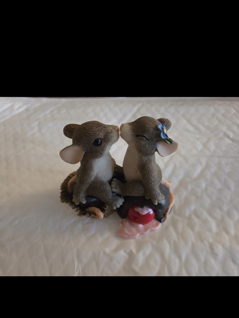 FIGURINE: Charming Tails -Candy Kisses- 2 Mice.‎ Fitz & Floyd. #84/108.